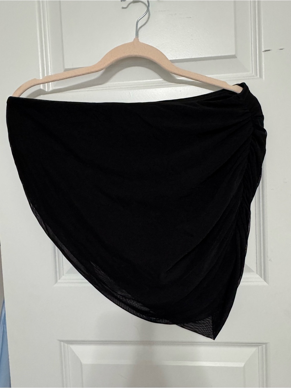 PINK Victoria's Secret Black Asymmetrical Swim Skirt Bottoms